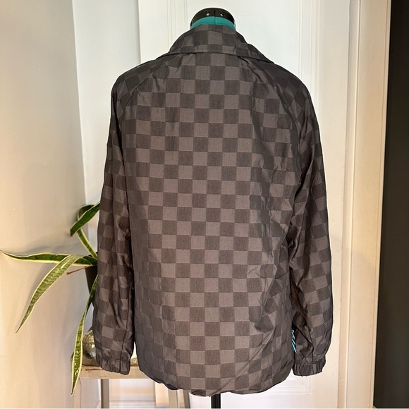 Women's Nike Sportswear Icon Clash Black Checkered Windbreaker Jacket XS - Picture 8 of 15